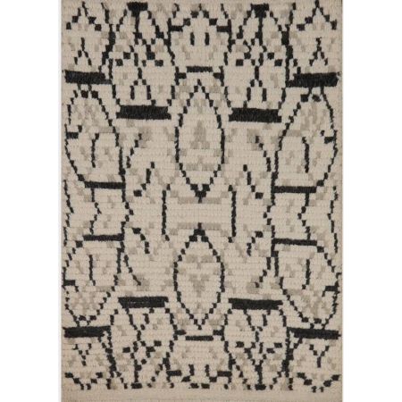 Geometeic Moroccon Oriental Wool Rug
